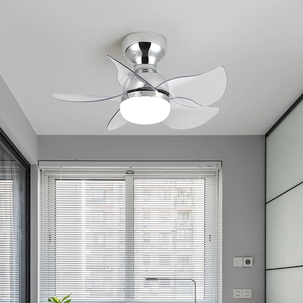 Small 5 Blades Ceiling Fan Lamp