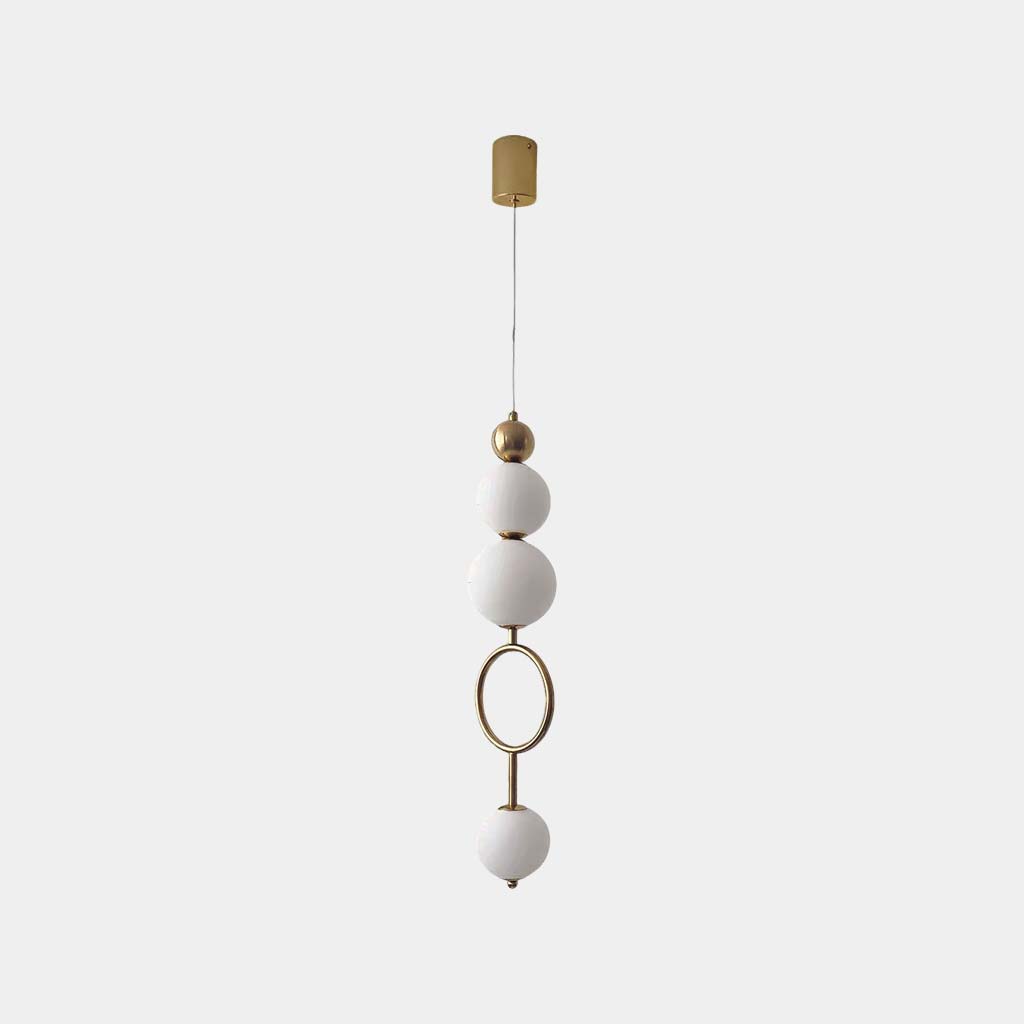 Small Globe Pendant Light Vertical Glass LED