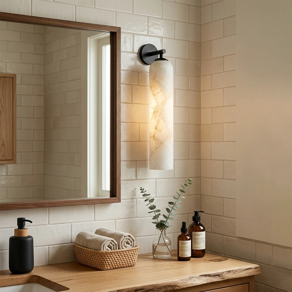 Elysian Travertine Wall Light