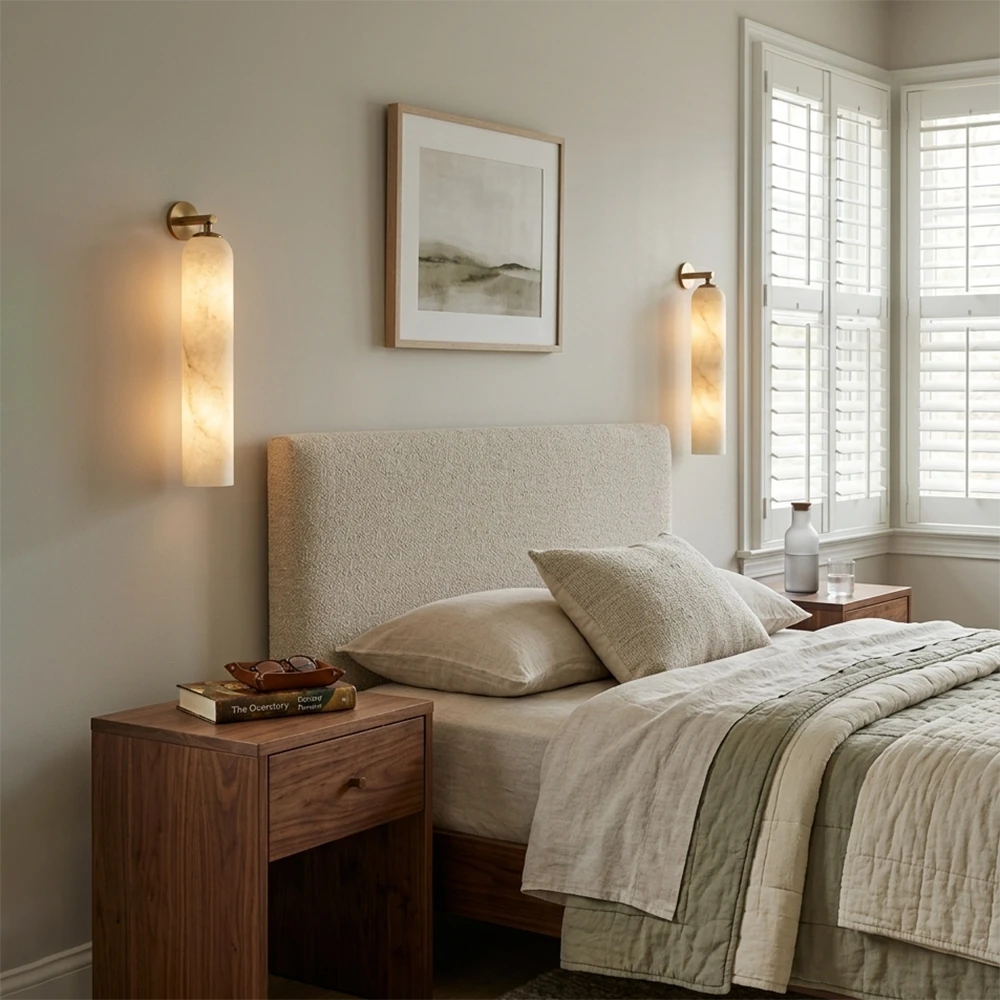 Elysian Travertine Wall Light