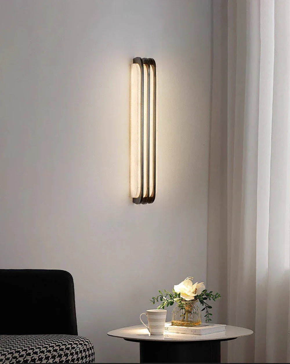 Norix Alabaster Frame Wall Light