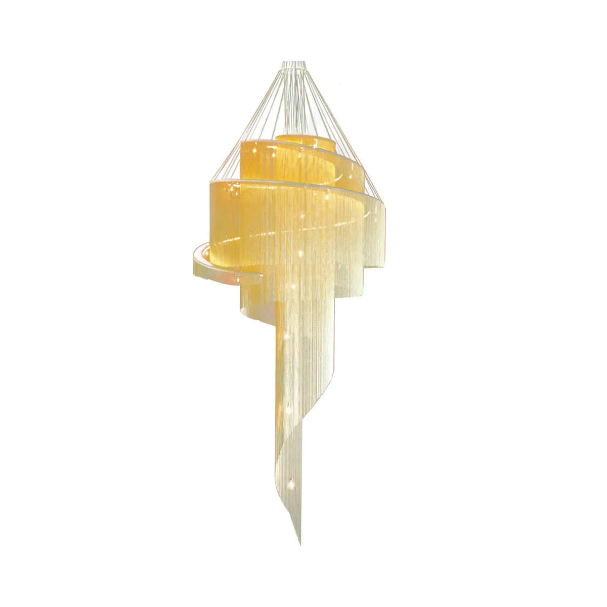 Spiral Tassel Chandelier