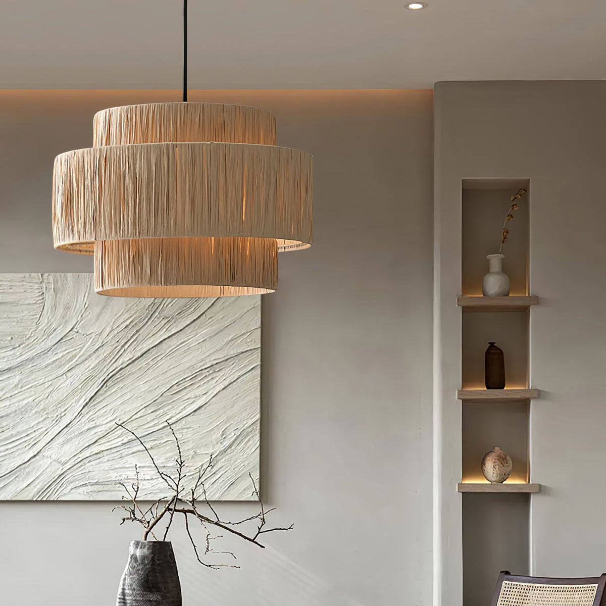 Straw Art Pendant Light