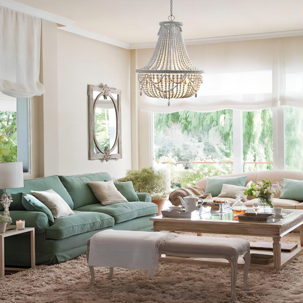 Silva Retro Luxury Atmosphere Wood Pendant Light Old