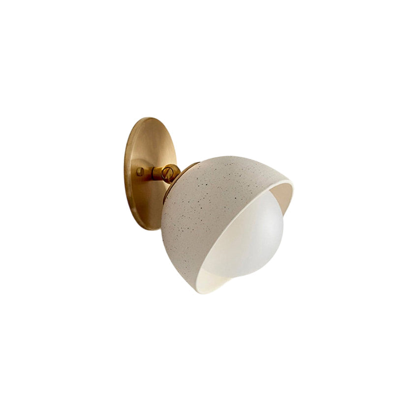 Ellorus Surface Glass Travertine Wall Lamp