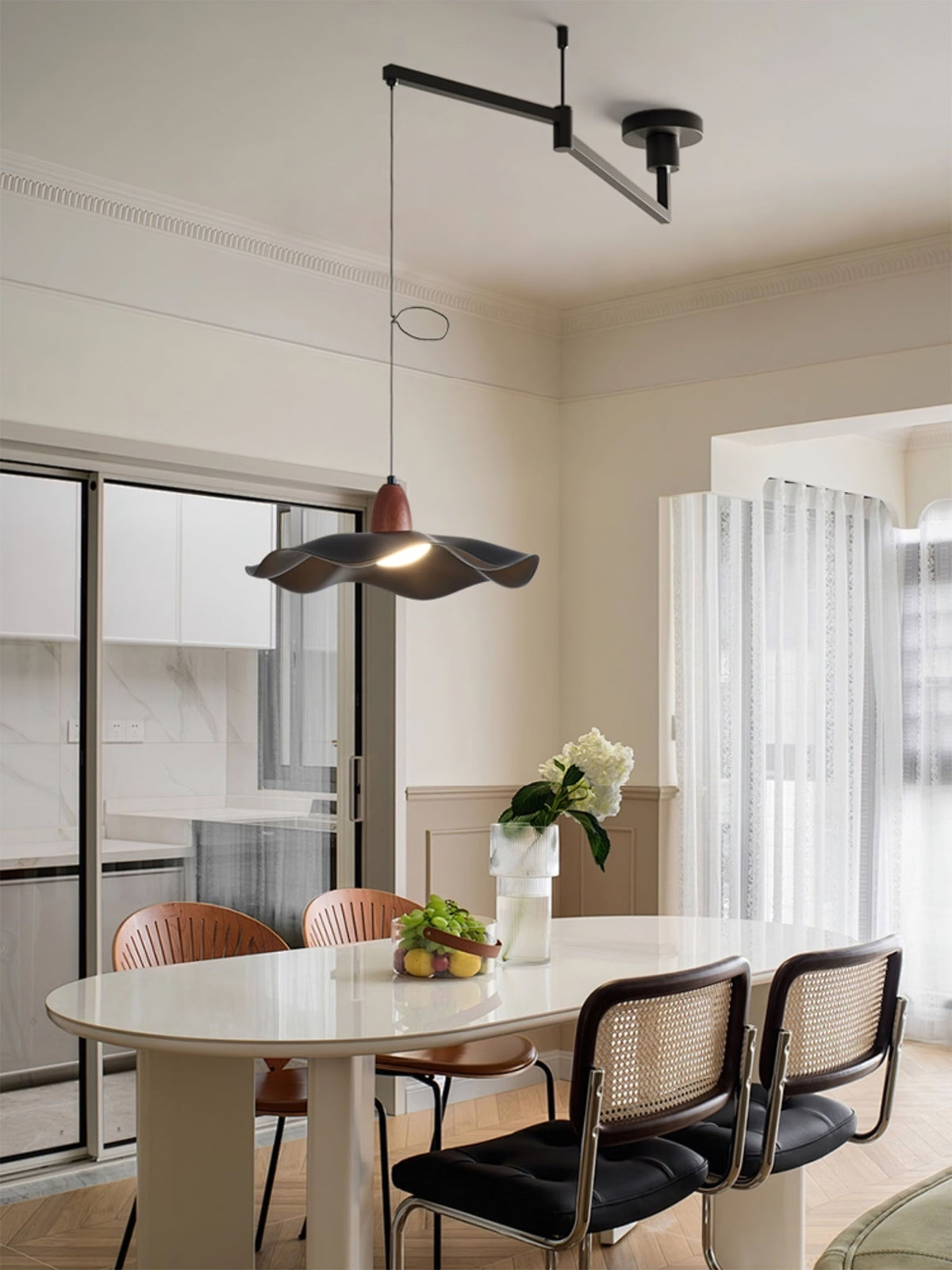 Rivireria Swing Arm Pendant Light