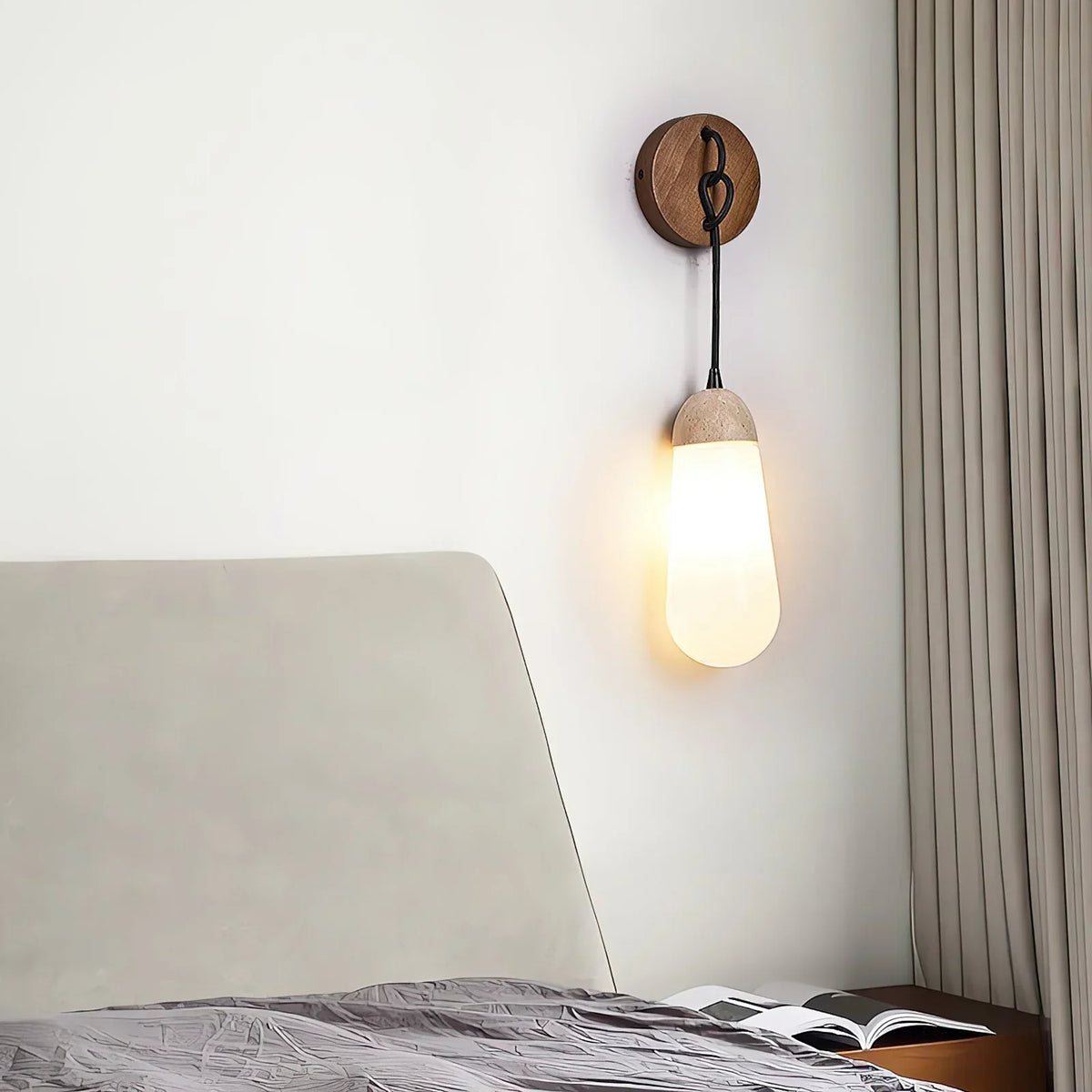 Travertine Kace Wall Lamp