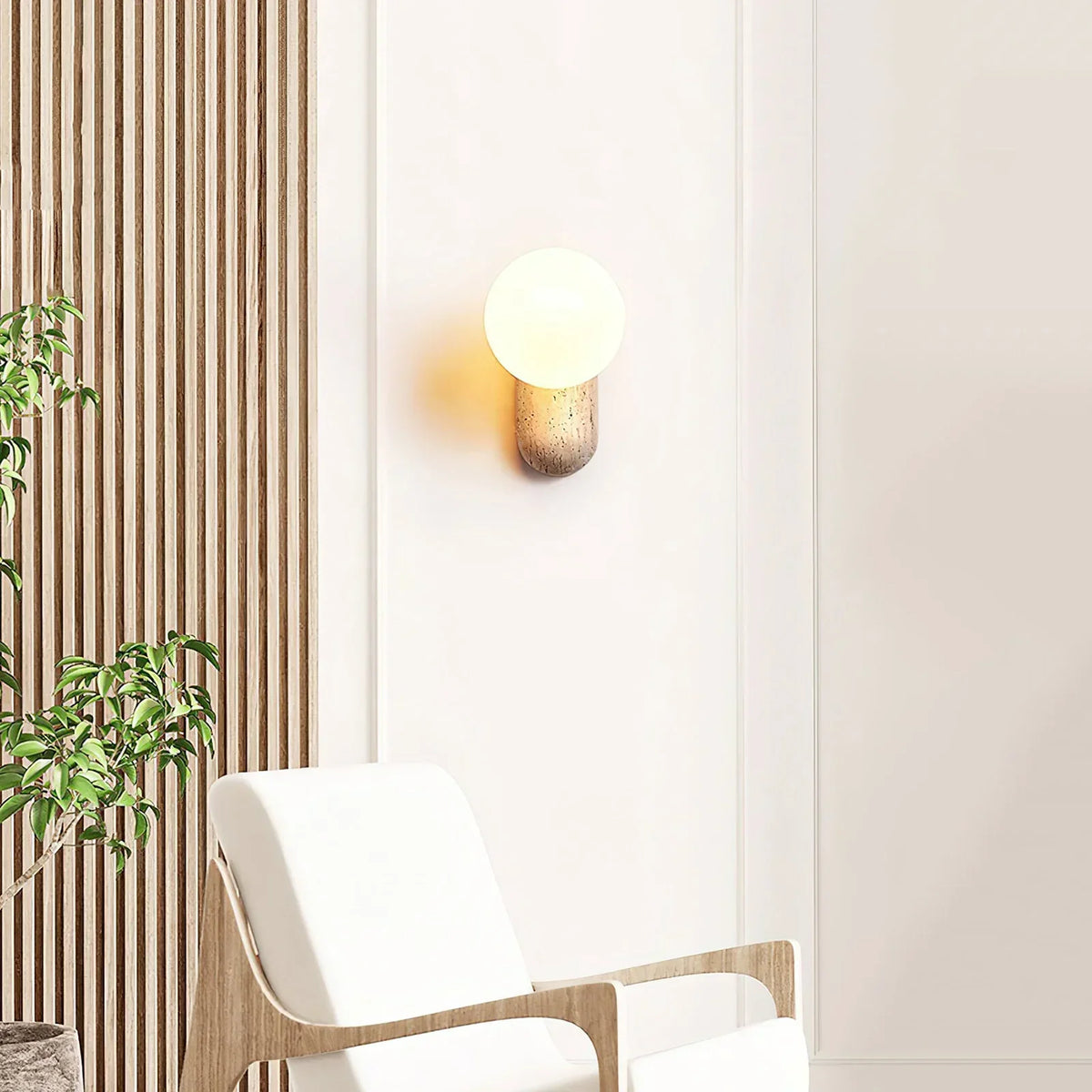 Travertine Origo Wall Lamp