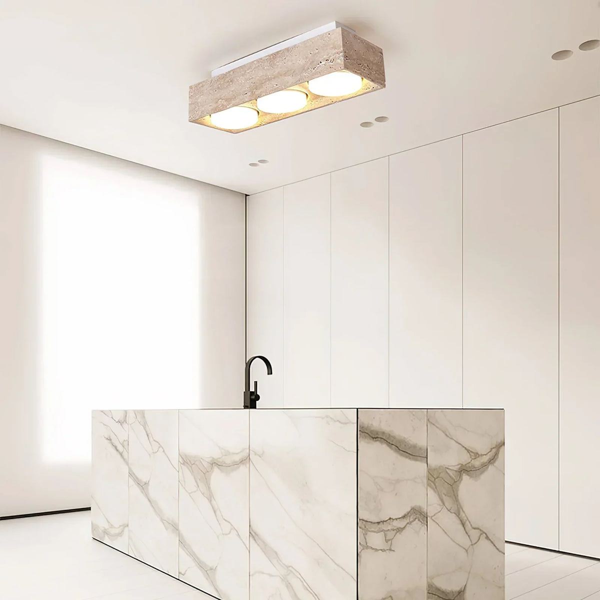 Travertine Sky Hole Ceiling Lamp