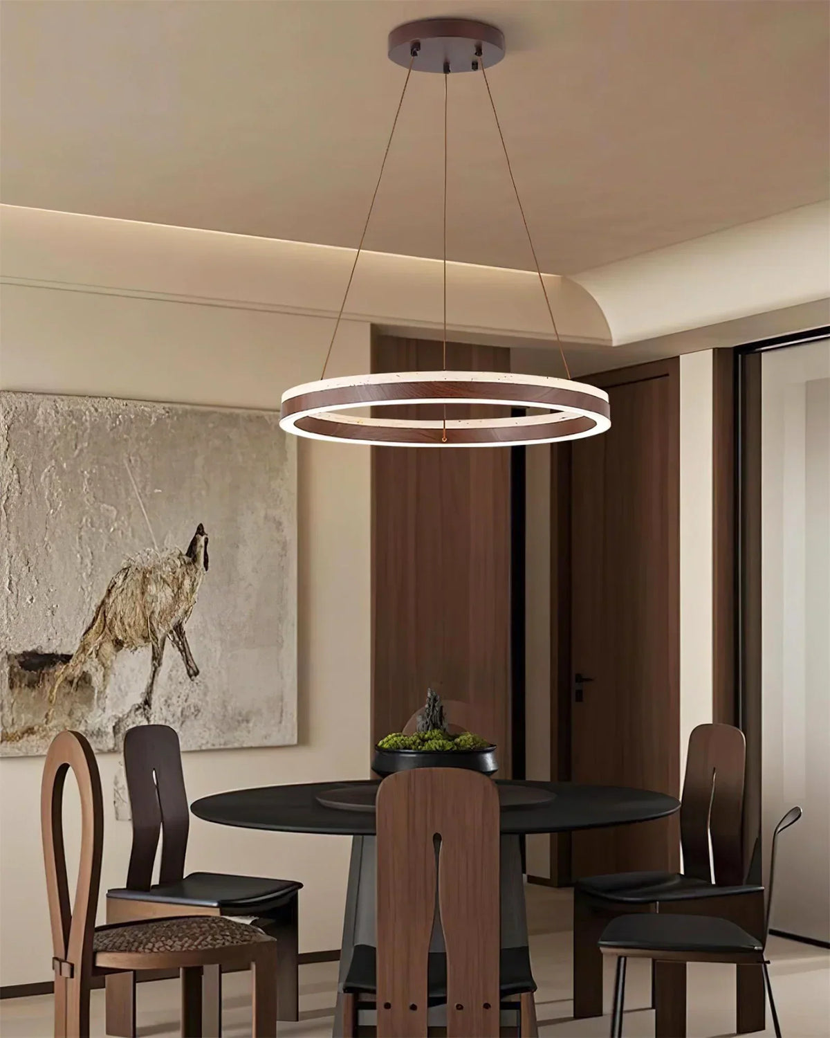 Travertine Solaro Round Chandelier