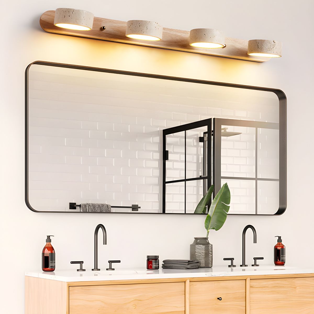 Tuelo Travertine Indoor Wall Light Neutral