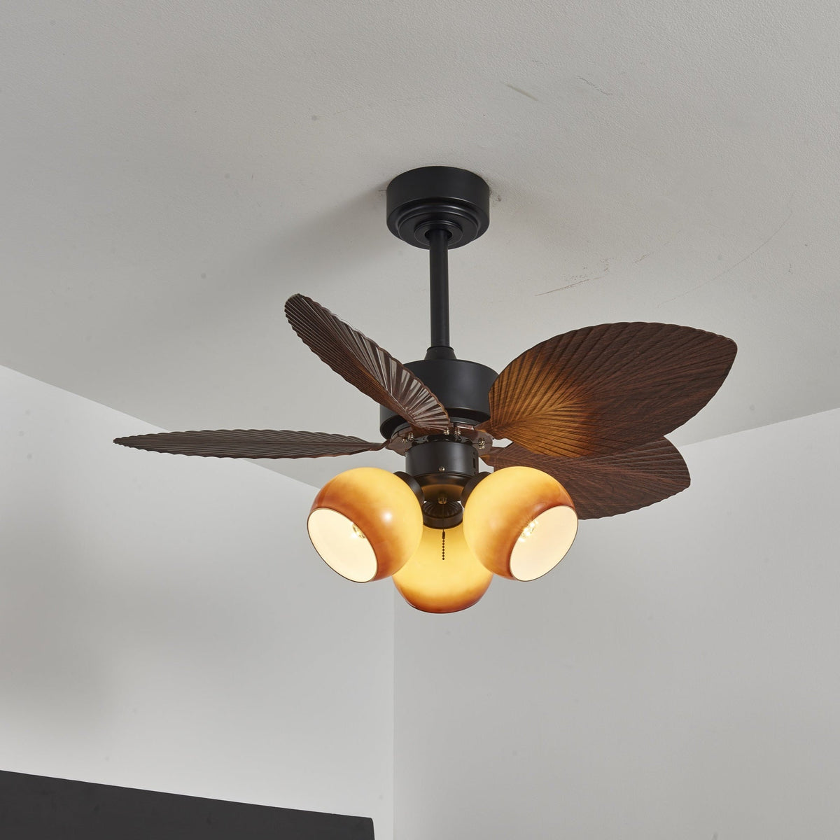 Palm Leaf Tropiluxe Ceiling Fan Light