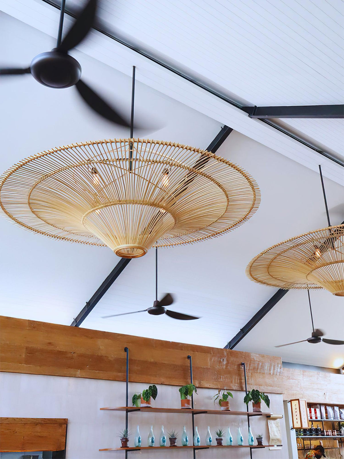 Marisol Rattan Saucer Chandelier