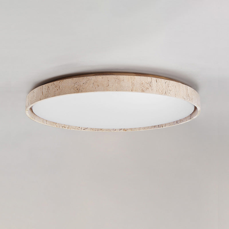 Symiror Round Travertine Ceiling Lamp