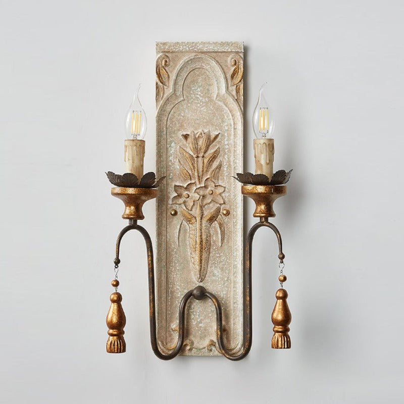 Elsoris Postmodern Luxury Wooden Wall Lamp