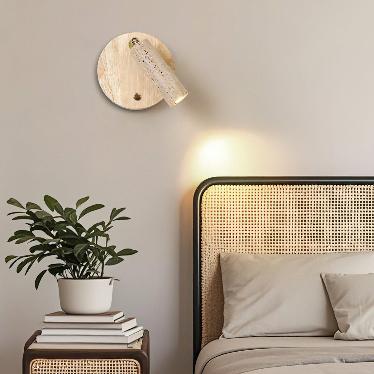 Aspen Travertine Wall Lamp