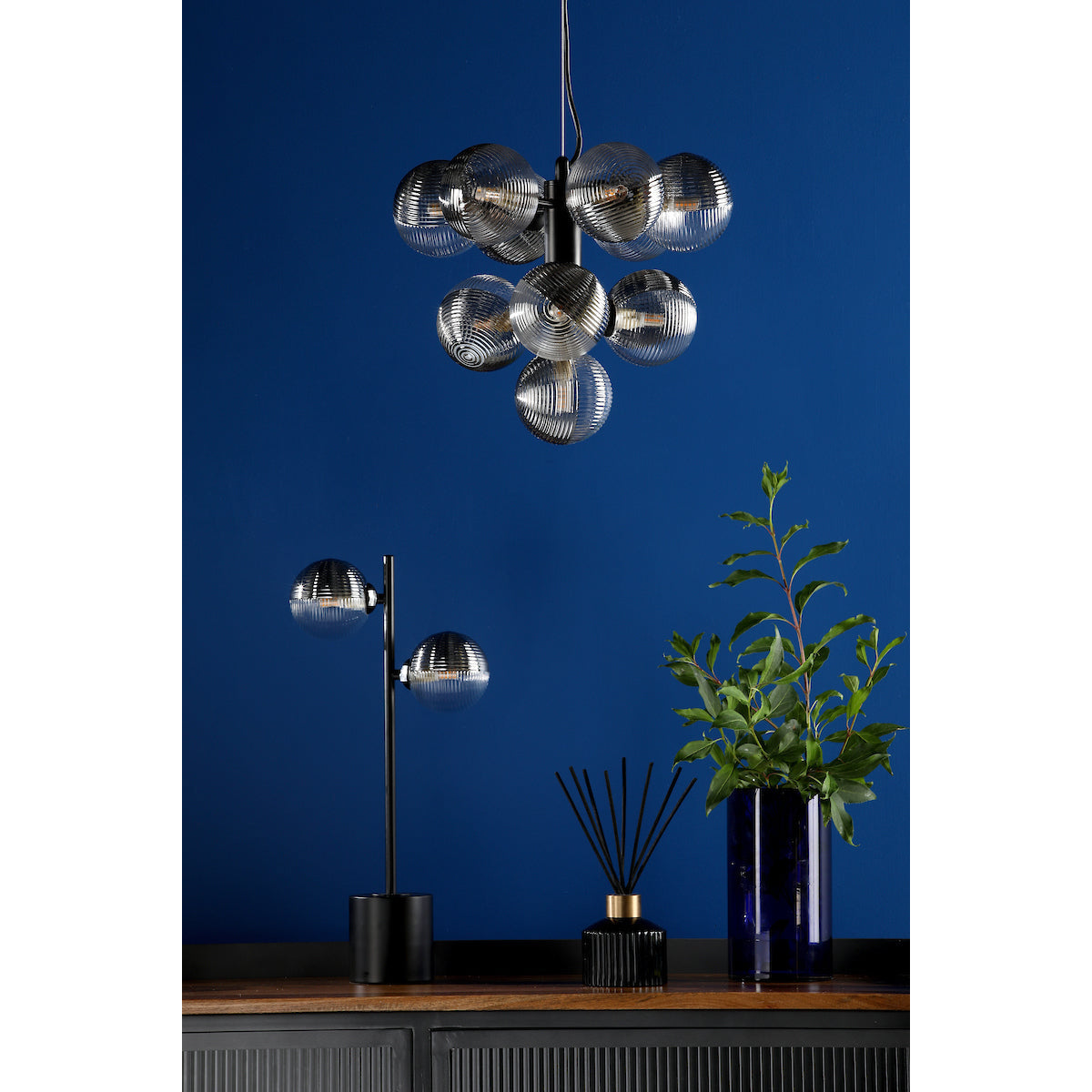 Alnorel 10-light Glass Chandelier