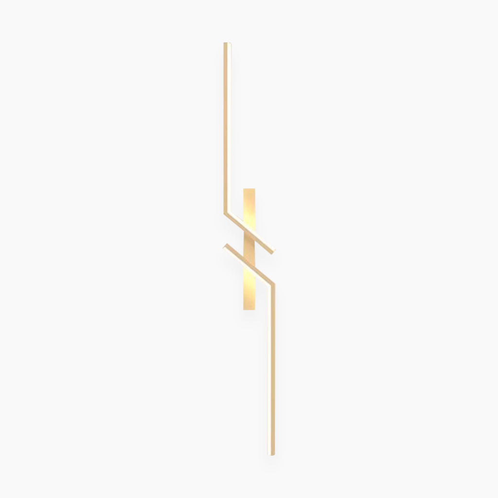 Wall Lamp Modern Simple Linear Dimmable LED, Gold / Black