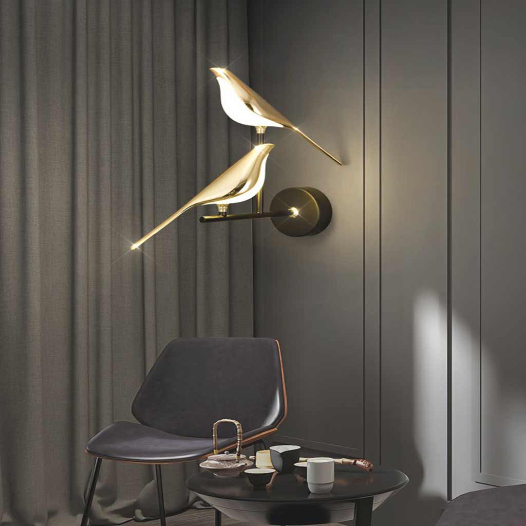 Wall Light Lamp Modern Decorative Magpie Bird Indoor LED
