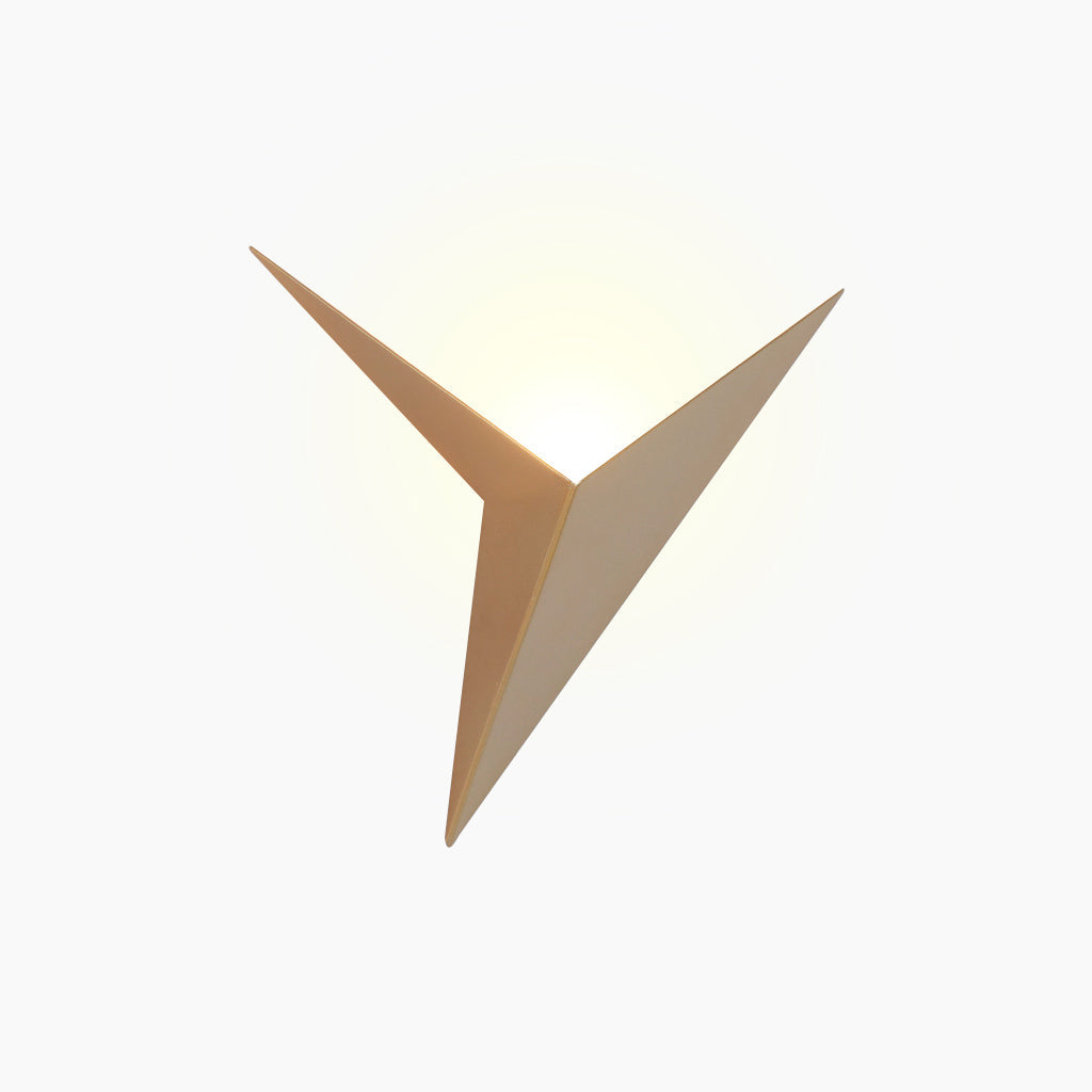 Wall Light Minimalist LED Unique Geometric Triangle Metal, 3 Colors