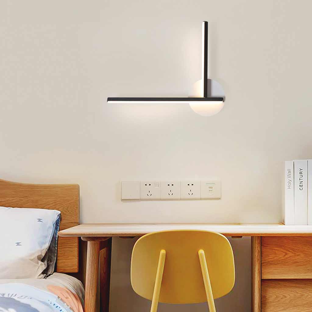 Wall Mounted LED Light Geometric, Black
