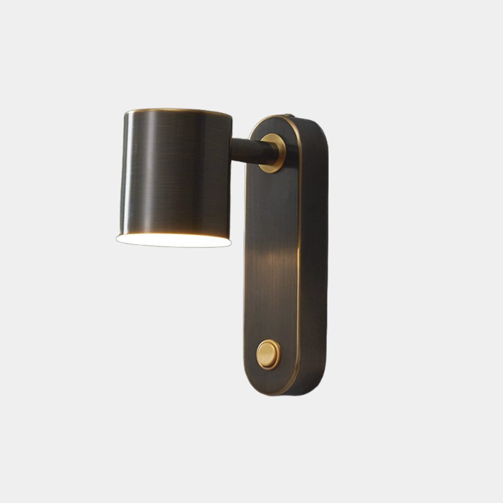 Wall Sconce Light Modern Copper Rotating LED, Black / Gold