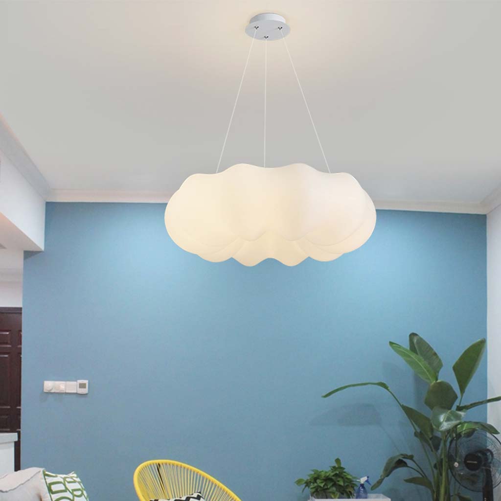 Pendant Ceiling Light LED Cream Cloud for Children's Room, White