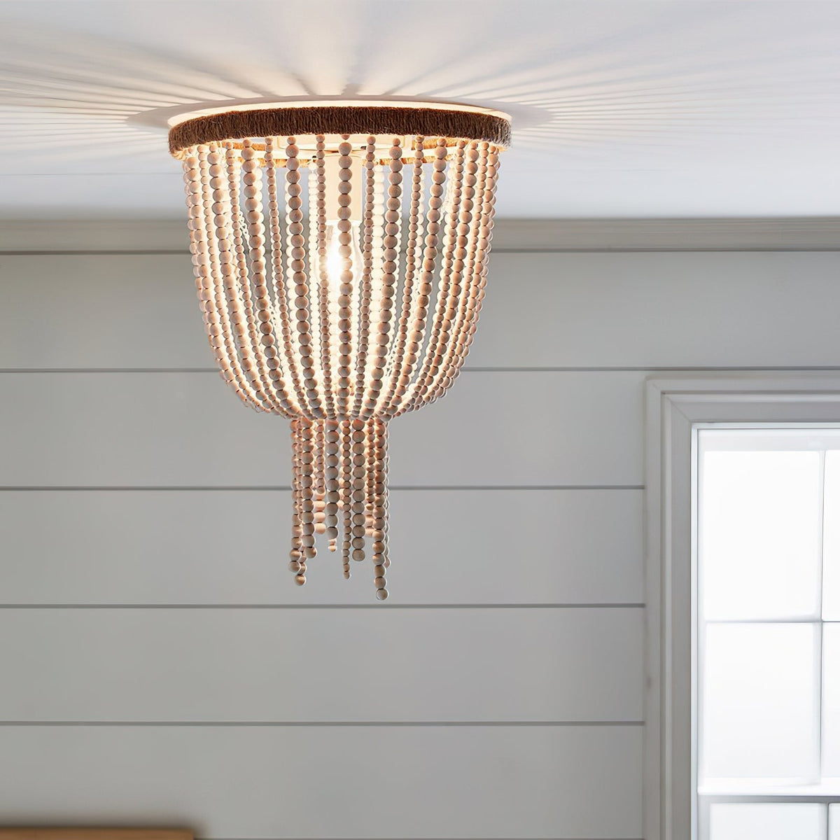 Ildvuvyn Modern Beaded Rope Ceiling Lamp