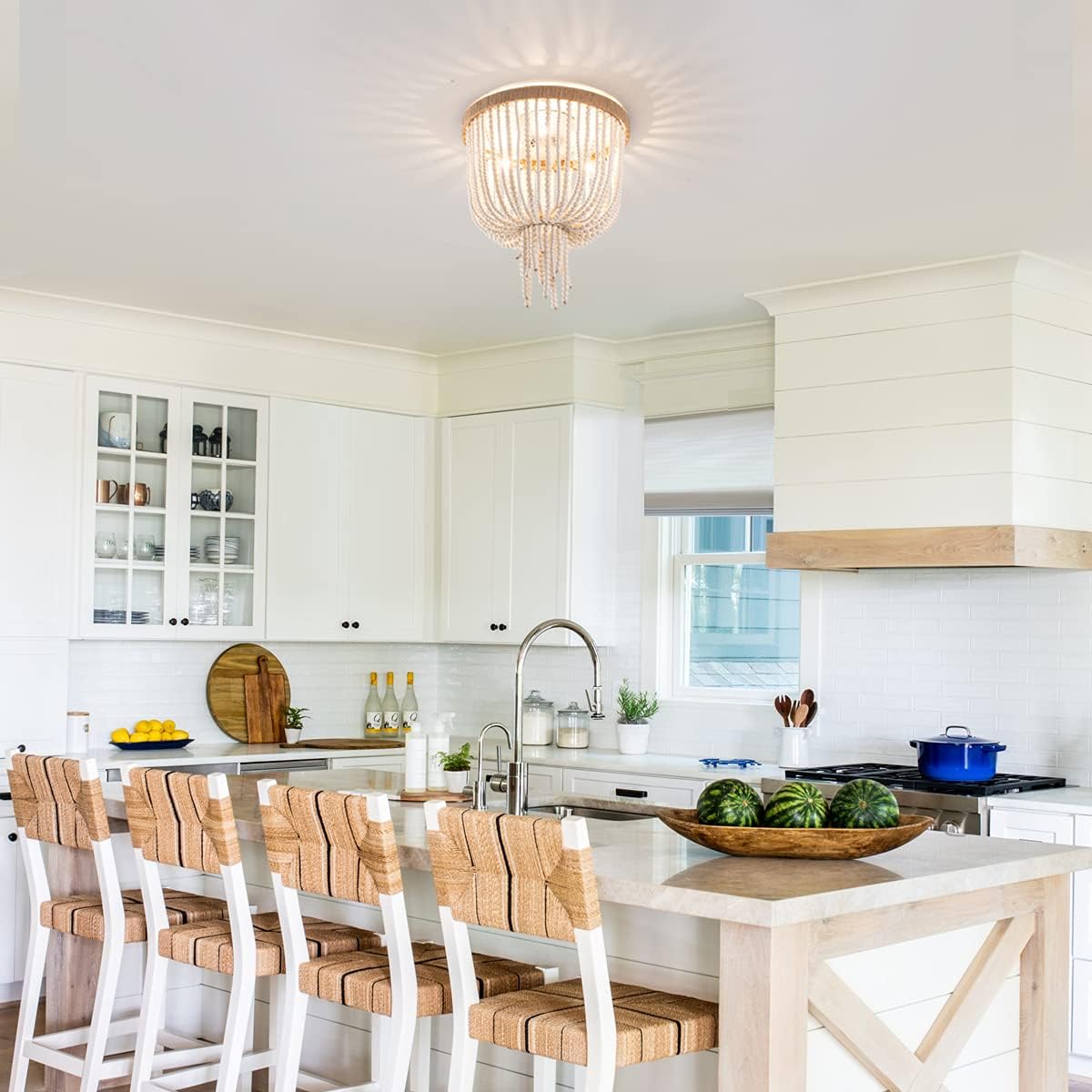 Ildvuvyn Modern Beaded Rope Ceiling Lamp