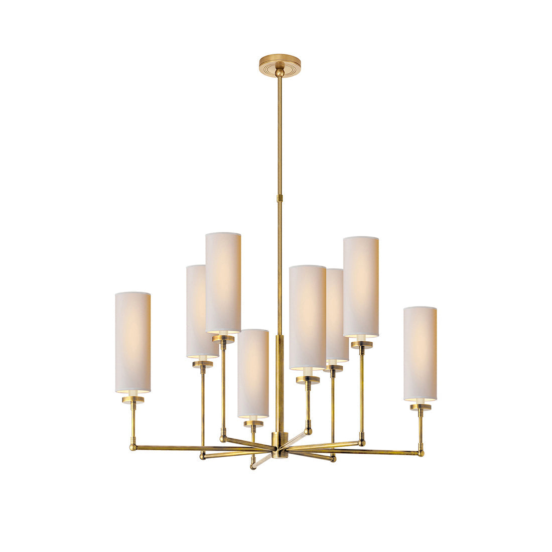 Eraeiel Postmodern Luxury Brass Fabric Chandelier