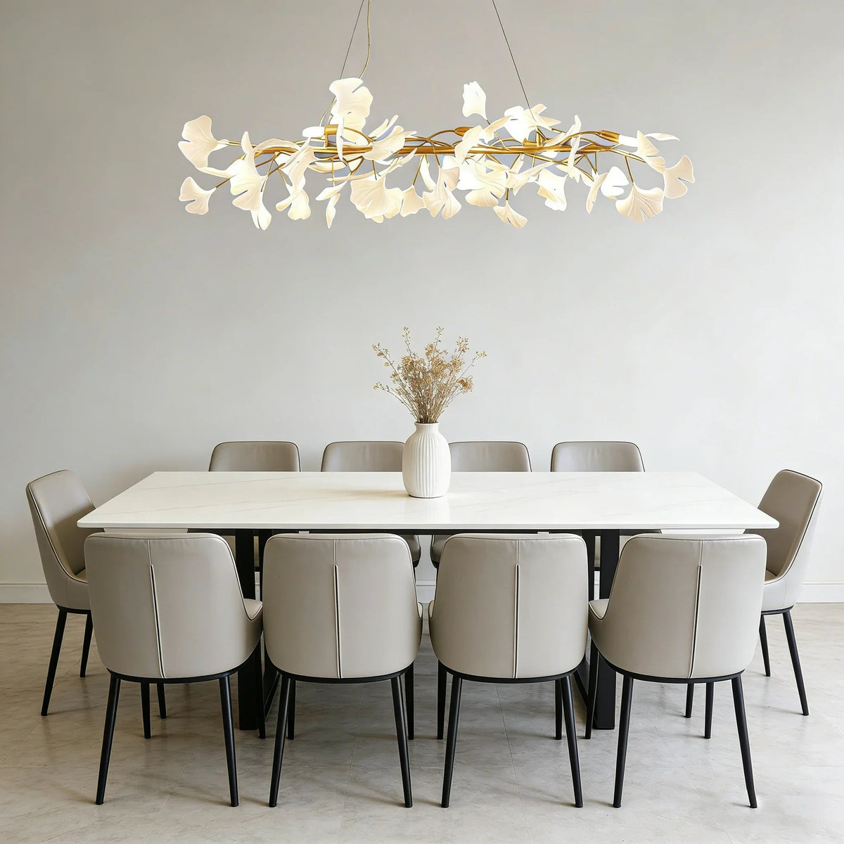 Gingko Ceramic Chandelier M