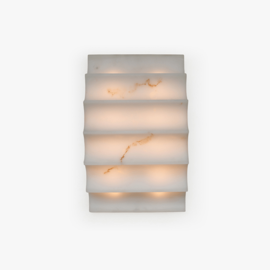 Stepped Arched Alabaster Wall Lamp