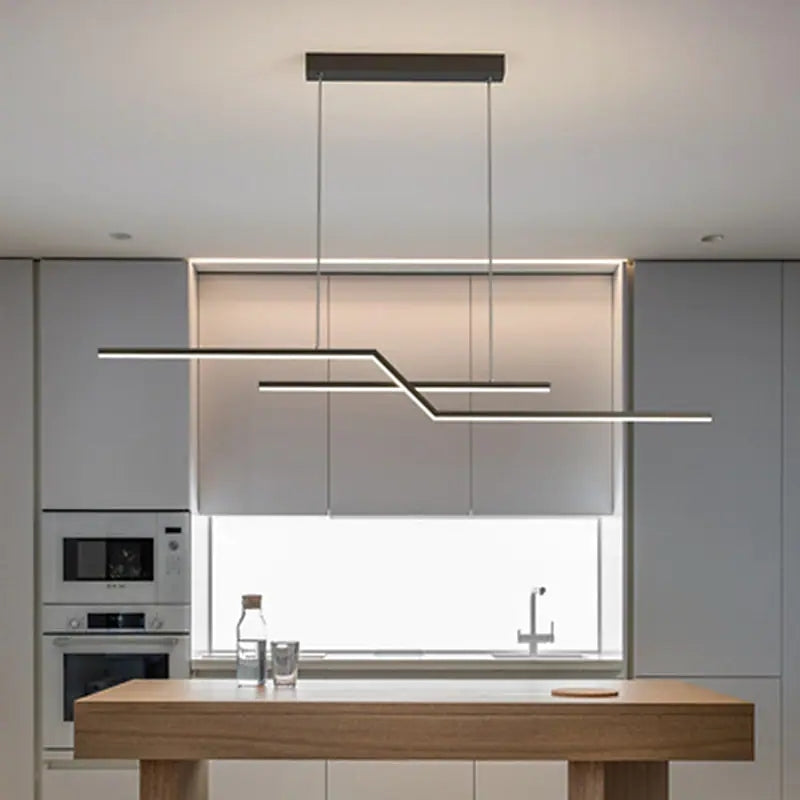 Linear Pendant Light Minimalist Design for Dining Room