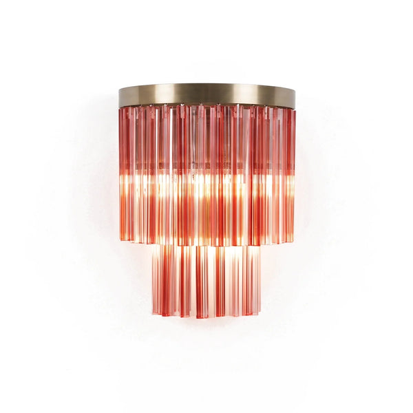 Marisol Blush Glass Fringe Wall Sconce