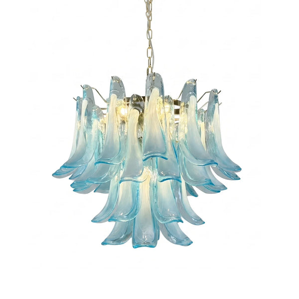 Lisette Curved Petal Glass Chandelier