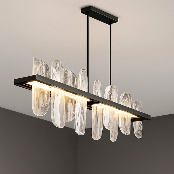 Linear Glass Chandelier | CLPJS025L