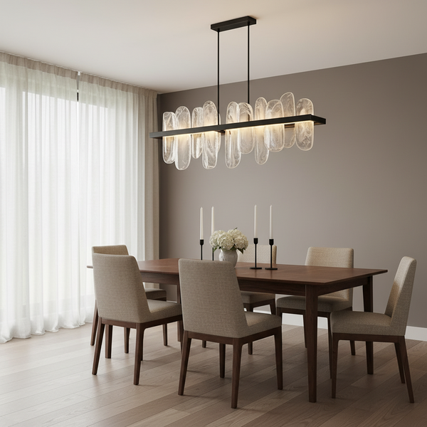 Linear Glass Chandelier | CLPJS025L
