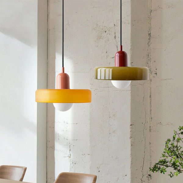 Bauhaus Modern Glass LED Utility Rooms Ceiling Pendant Light