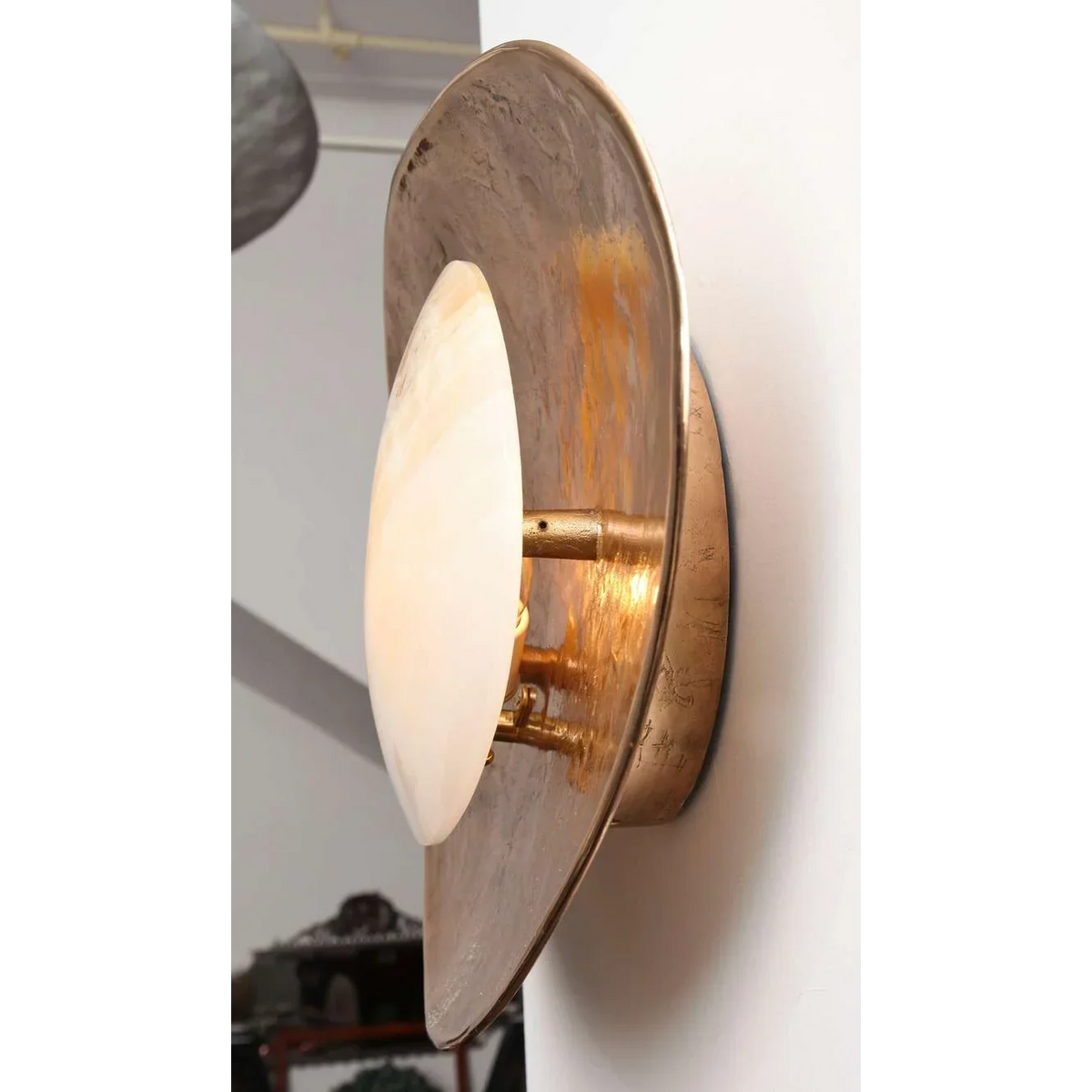 Marble & Brass Wall Sconce | CLUQ75