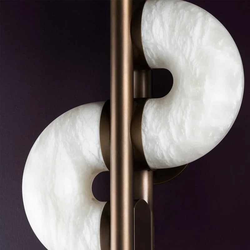 Alabaster Disc Wall Sconce | CLVVRT025