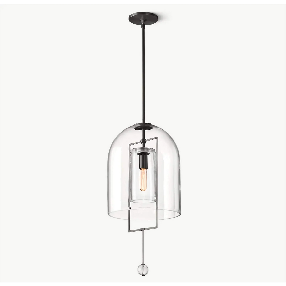 Modern Brass & Glass Pendant Light | CLVV2500