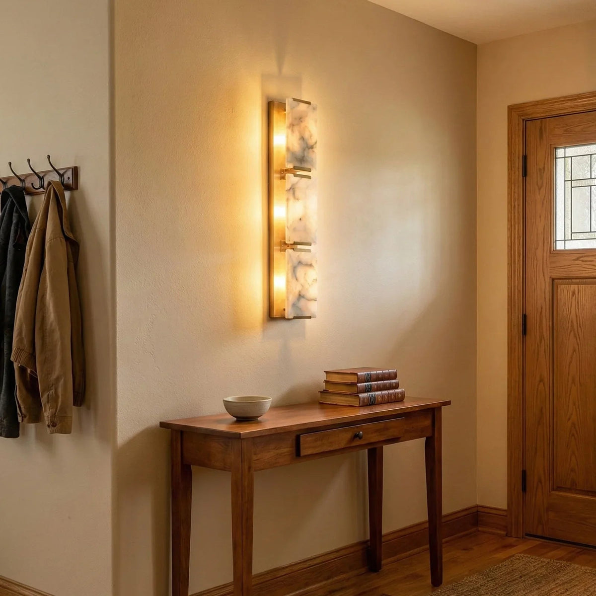 Rectangular Alabaster Wall Lamp
