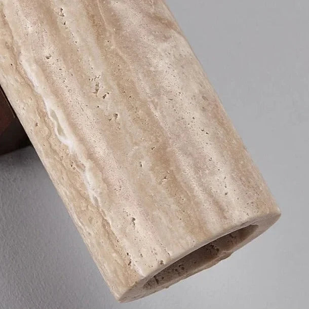 Travertine Cylinder Wall Sconce | CLCC0147