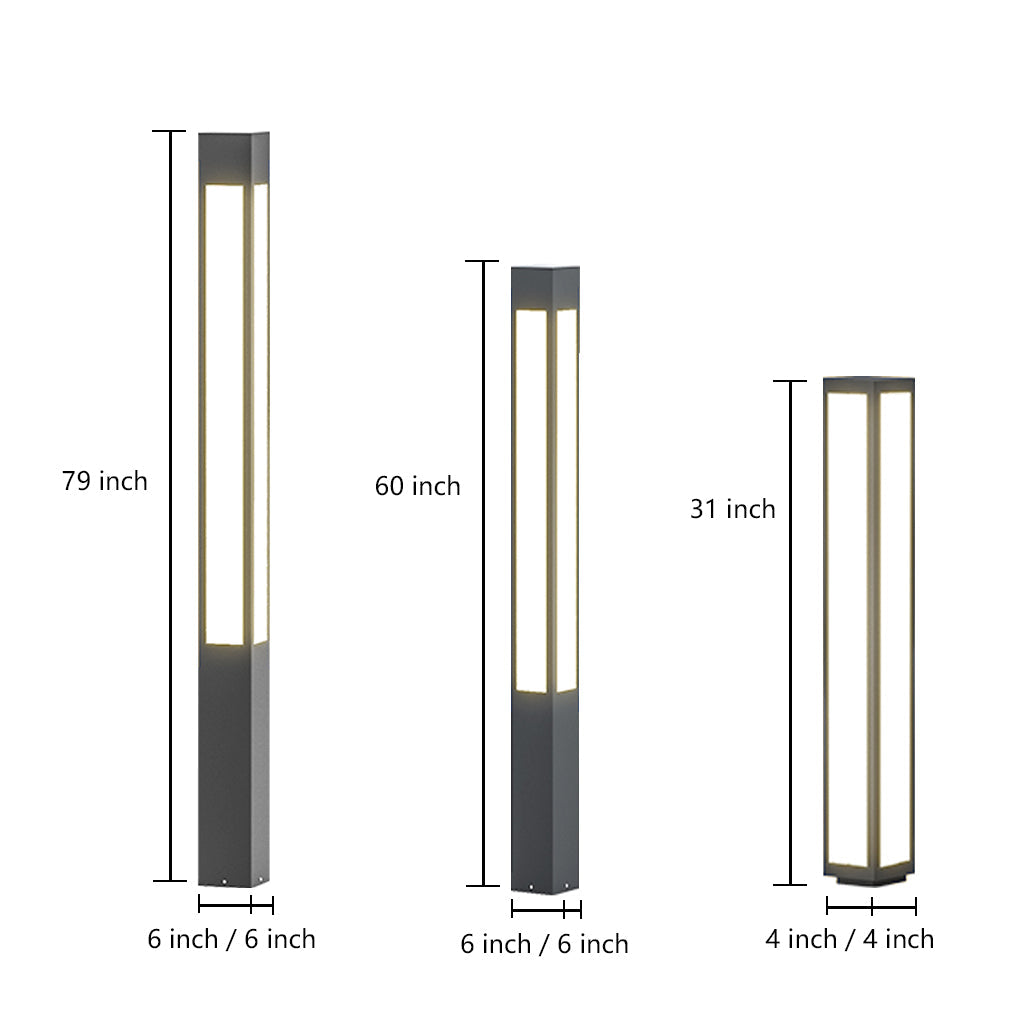 Mirelian Bollard Garden Solar Outdoor Lighting