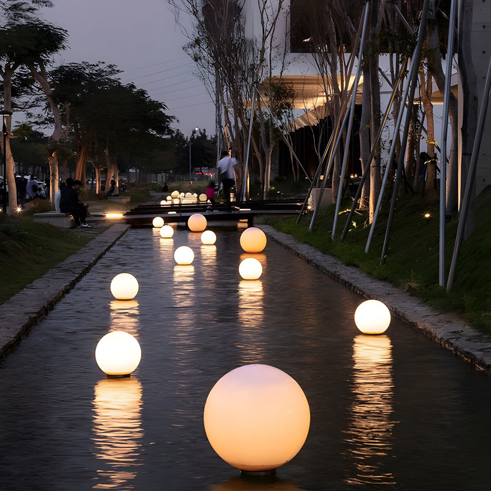 Norereria Moon Round Modern Outdoor Light