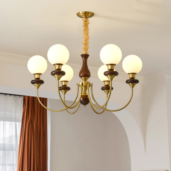 Silva Modern Luxury Decorative LED Chandelier Gold Metal Living Room