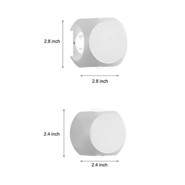 Silvery Modern Minimalist Outdoor Sconce Wall Lamp