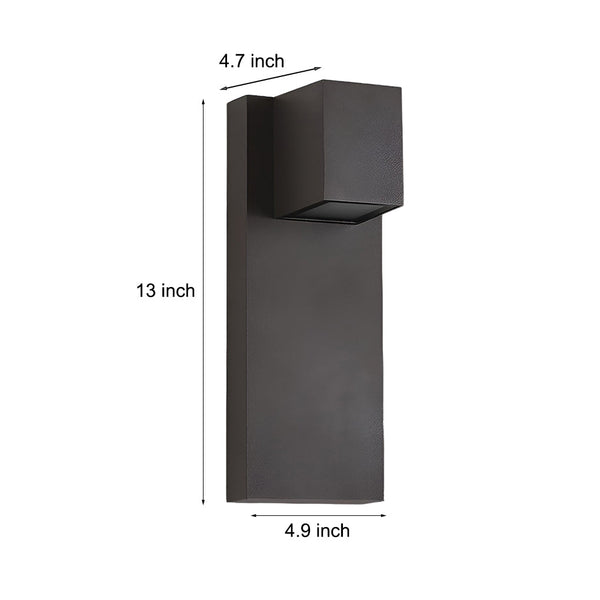 Eriny Square LED Modern Outdoor Wall Sconce Light