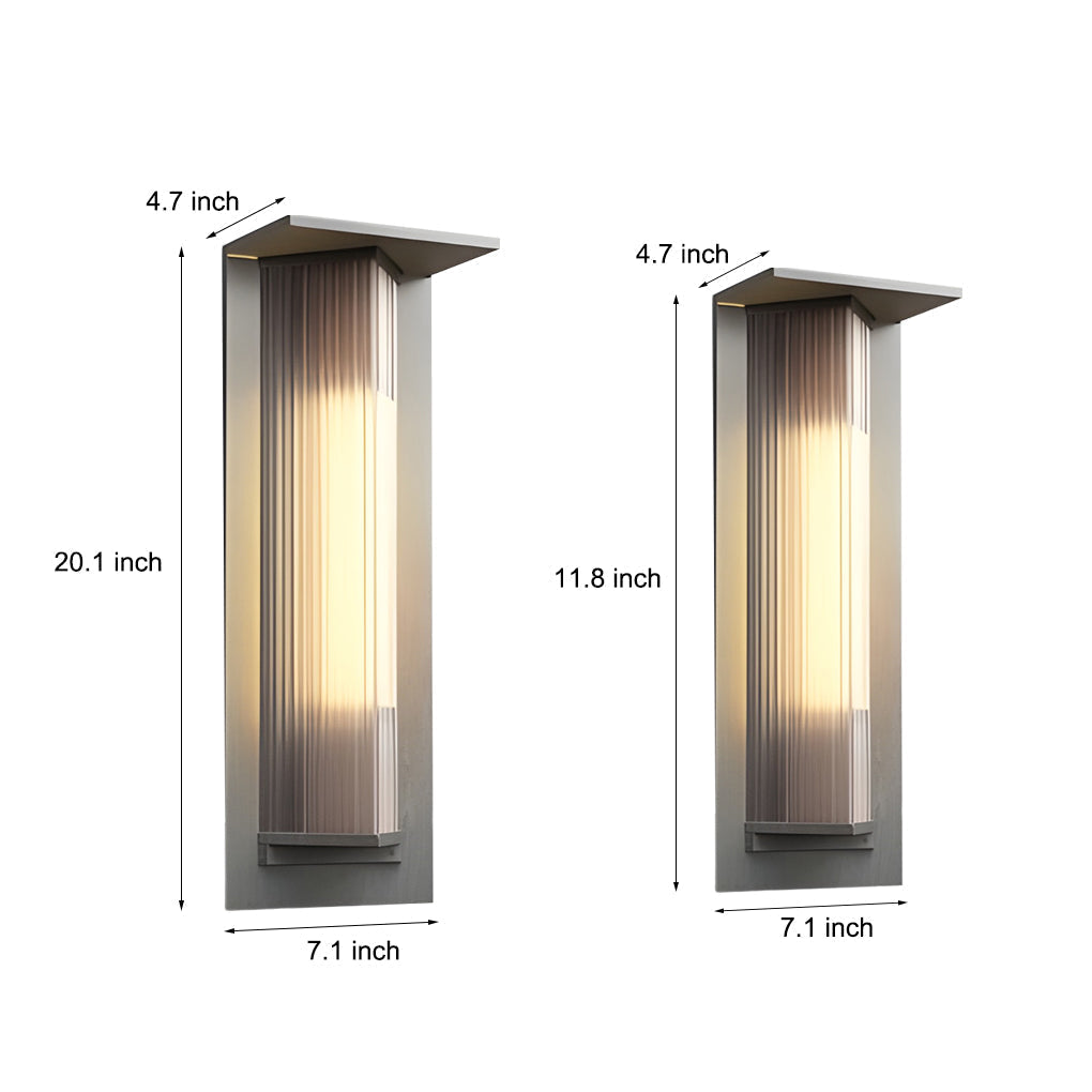Wthy LED Solar Vintage Outdoor Wall Light