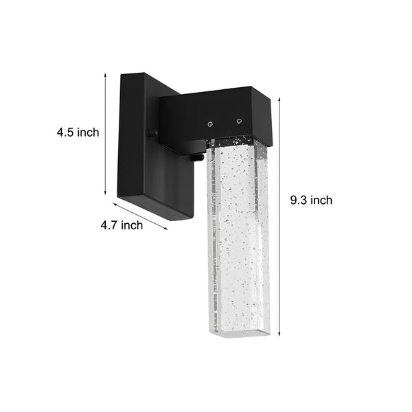 Luxisora LED Classic Modern Crystal Outdoor Wall Lamp